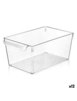 Scatola Multiuso Quttin Trasparente 20 x 32,5 x 14 cm (12 Unità)
