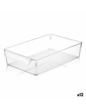 Scatola Multiuso Quttin Trasparente 20 x 32,5 x 7 cm (12 Unità)