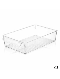 Scatola Multiuso Quttin Trasparente 20 x 32,5 x 7 cm (12 Unità)