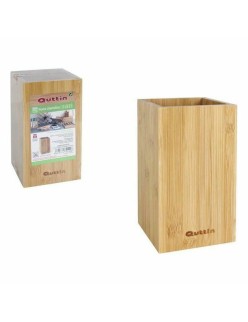 Contenitore per Utensili da Cucina Quttin Bambù 10,5 x 10,5 x 18 cm (12 Unità)