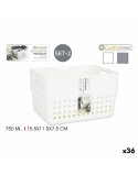 Panier Multi-usages Confortime 144943 15,5 x 11,5 x 7,5 cm (2 Pièces) (36 Unités) (15,5 x 11,5 x 7,5 cm)