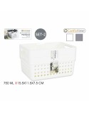 Multi-purpose basket Confortime 144943 15,5 x 11,5 x 7,5 cm (2 Pieces) (36 Units) (15,5 x 11,5 x 7,5 cm)