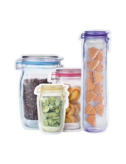 Set de Bolsas Reutilizables para Alimentos 4 Piezas 10,5 x 32 x 6 cm (36 Unidades)