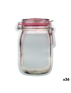 Set de Bolsas Reutilizables para Alimentos 5 Piezas 13,5 x 19,5 x 7,3 cm (36 Unidades)