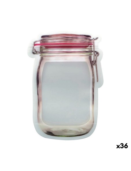 Set de Bolsas Reutilizables para Alimentos 5 Piezas 13,5 x 19,5 x 7,3 cm (36 Unidades)