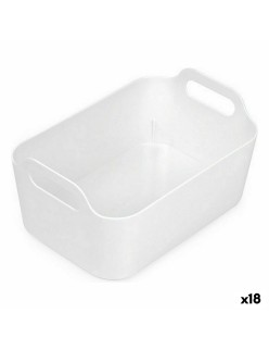 Cestino Multiuso Confortime Bianco 24 x 16,7 x 11,2 cm (18 Unità)