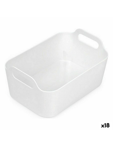 Cestino Multiuso Confortime Bianco 24 x 16,7 x 11,2 cm (18 Unità)