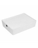 Scatola per Sistemare Impilabile Confortime Con coperchio 35 x 26 x 8,5 cm (8 Unità)
