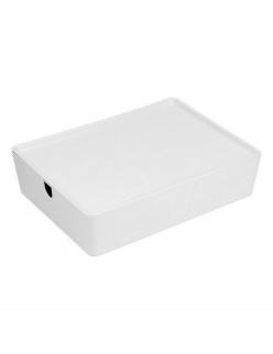 Scatola per Sistemare Impilabile Confortime Con coperchio 35 x 26 x 8,5 cm (8 Unità)
