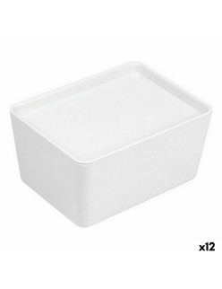 Scatola per Sistemare Impilabile Confortime Con coperchio 17,5 x 13 x 8,5 cm (12 Unità)