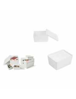 Scatola per Sistemare Impilabile Confortime Con coperchio 17,5 x 13 x 8,5 cm (12 Unità)