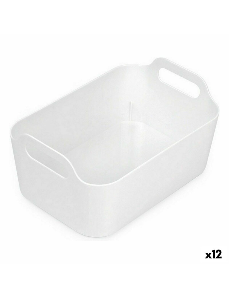 Cestino Multiuso Confortime Bianco 33 x 23,5 x 15,4 cm (12 Unità)