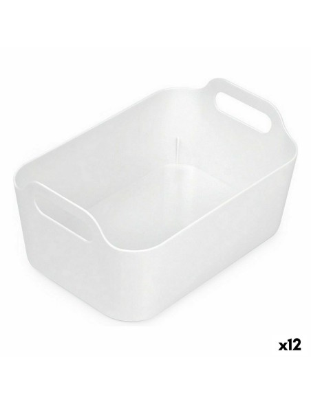 Cestino Multiuso Confortime Bianco 33 x 23,5 x 15,4 cm (12 Unità)