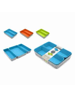 Set di Cestini Confortime 3 Pezzi Feltro 28 x 20,5 x 5,3 cm (3 Pezzi) (6 Unità)