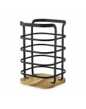 Contenitore per Utensili da Cucina Confortime West Nero Metallo (6 Unità)