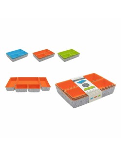 Set di Cestini Confortime 5 Pezzi Feltro 27,5 x 20 x 5,3 cm (5 Pezzi) (6 Unità)