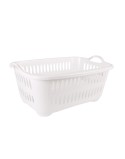Cesto para la Ropa Sucia Tontarelli Cover line Con asas Plástico Blanco 62,5 x 44,5 x 27,5 cm (12 Unidades)