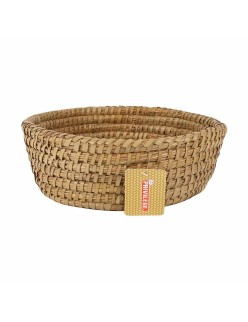 Cesta Multiusos Privilege Korne Marrón 27 x 27 x 9 cm Mimbre Redonda (12 Unidades)
