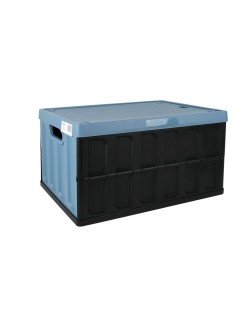 Caja plegable Tontarelli Plástico 62 L Azul Negro Pizarra 59,5 x 39 x 31,5 cm (6 Unidades)
