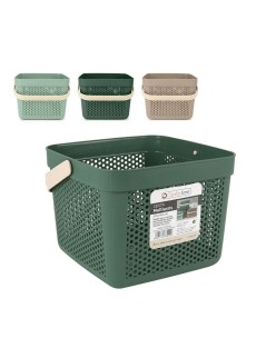 Cesta Multiusos Confortime Plástico 12 L 27 x 27 x 21 cm (12 Unidades)