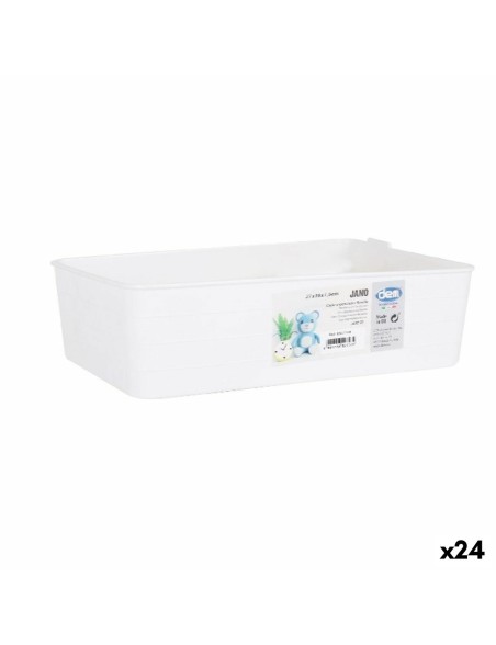 Organizador de Cajones Dem Blanco 27 x 18 x 7,5 cm (24 Unidades)
