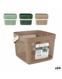 Cesta Multiusos Confortime Plástico 8 L 23,5 x 23,5 x 18,5 cm (24 Unidades)