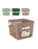 Cesta Multiusos Confortime Plástico 8 L 23,5 x 23,5 x 18,5 cm (24 Unidades)