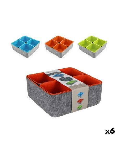 Organizadores Confortime Fieltro 25,2 x 25 x 10 cm (6 Unidades) Organizadores Confortime Fieltro 25,2 x 25 x 10 cm (6 Unidades)