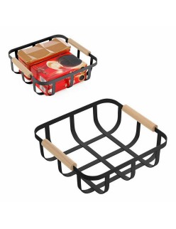Cesta Multiusos Confortime Negro 23 x 23 x 8 cm (6 Unidades)