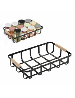 Cesta Multiusos Confortime Negro 36 x 24,3 x 8 cm (6 Unidades)