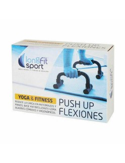 Support for Press-ups LongFit Sport Blue Black (3 Units)