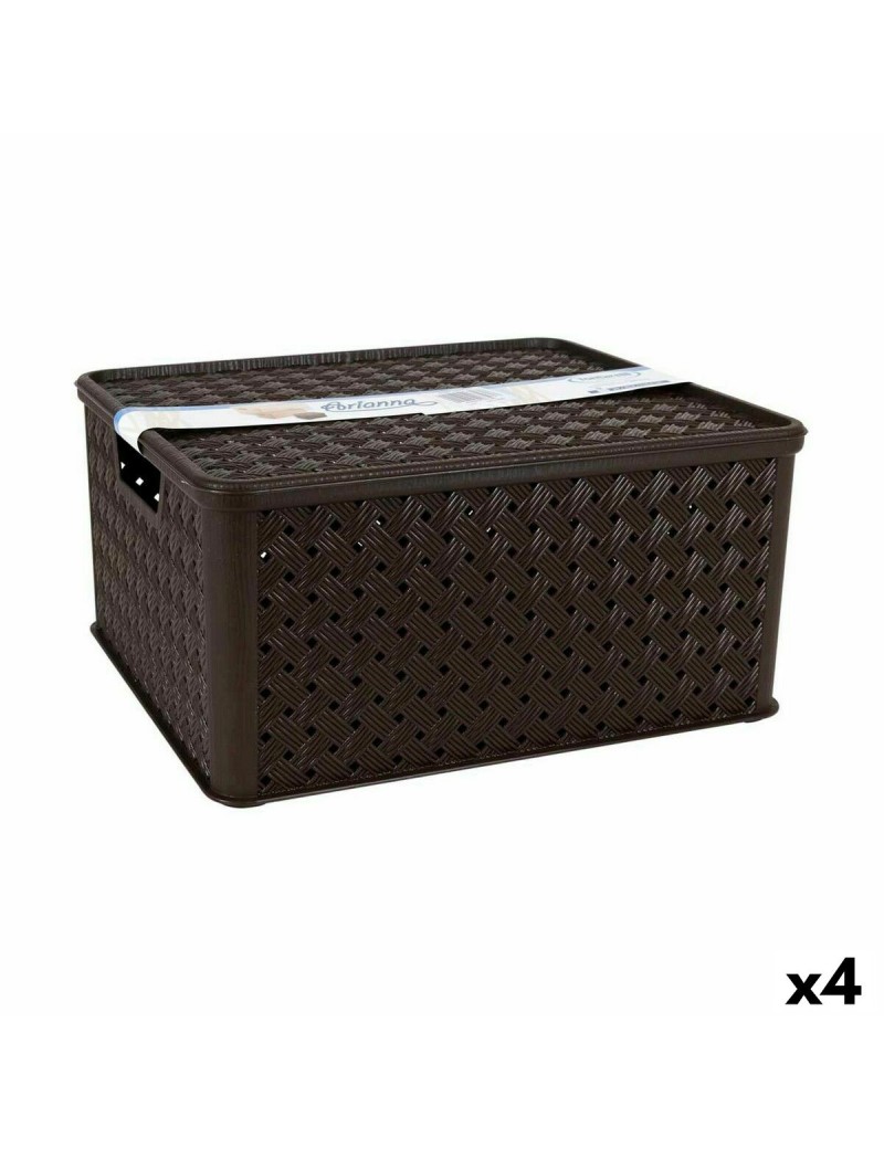 Scatola portaoggetti con coperchio Tontarelli Arianna 33,5 x 29,5 x 16,5 cm (4 Unità)