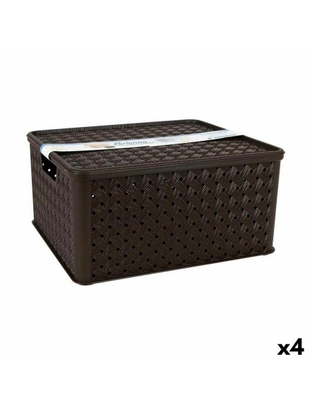 Scatola portaoggetti con coperchio Tontarelli Arianna 33,5 x 29,5 x 16,5 cm (4 Unità)