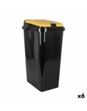 Cubo de Basura para Reciclaje Tontarelli Amarillo 45 L (6 Unidades)