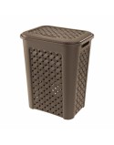 Cesto para la Ropa Tontarelli Arianna Con Tapa Wengue 37,5 x 27,5 x 47 cm (6 Unidades)