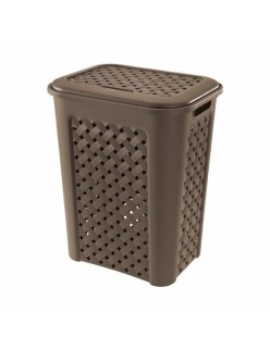 Panier à linge Tontarelli Arianna Avec couvercle Wengue 37,5 x 27,5 x 47 cm (6 Unités)