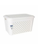 Cesto para la Ropa Tontarelli Arianna Con Tapa Blanco 58 x 39 x 32 cm (6 Unidades)