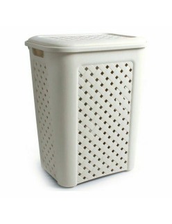 Panier à linge Tontarelli Arianna Avec couvercle Beige 43,5 x 33,5 x 55 cm (6 Unités)