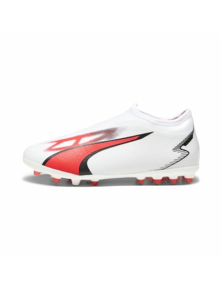 Scarpe da Calcio per Bambini Puma Ultra Match Ll MG Bianco