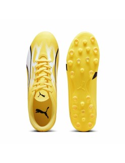 Scarpe da Calcio per Adulti Puma Ultra Play MG Giallo
