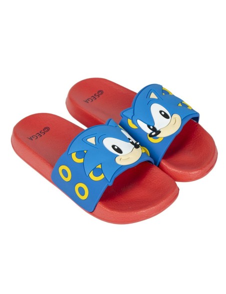 Tongs pour Enfants Sonic Bleu Rouge Multicouleur