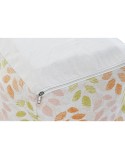 Coussin de sol DKD Home Decor Beige Feuille d'une plante Shabby Chic 40 x 40 x 40 cm