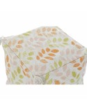 Coussin de sol DKD Home Decor Beige Feuille d'une plante Shabby Chic 40 x 40 x 40 cm