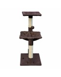 Cat scratching post Gloria 36 x 50 x 83 cm Brown Wood Steel Sisal