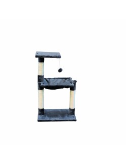 Katzenkratzbaum Gloria 36 x 50 x 83 cm Grau Holz Stahl Sisal