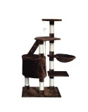 Árbol rascador para gatos Gloria 55 x 40 x 120 cm Marrón Madera Papel Sisal