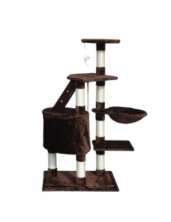 Katzenkratzbaum Gloria 55 x 40 x 120 cm Braun Holz Papier Sisal