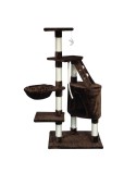 Árbol rascador para gatos Gloria 55 x 40 x 120 cm Marrón Madera Papel Sisal
