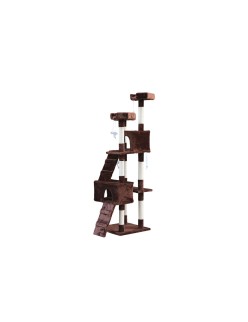 Albero tiragraffi per gatti Gloria 50 x 50 x 170 cm Marrone Legno Carta Sisal