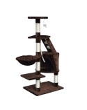 Árbol rascador para gatos Gloria 55 x 40 x 120 cm Marrón Madera Papel Sisal